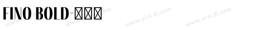 fino bold字体转换